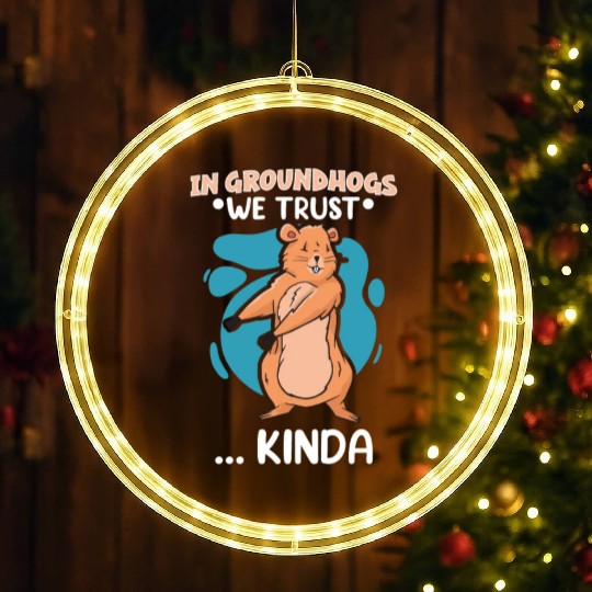 Groundhog Day 2024 Enthusiast February 2nd LED Christmas Window Lights