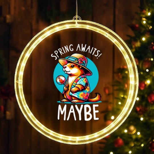 Groundhog Day 2024 Enthusiast February 2nd LED Christmas Window Lights