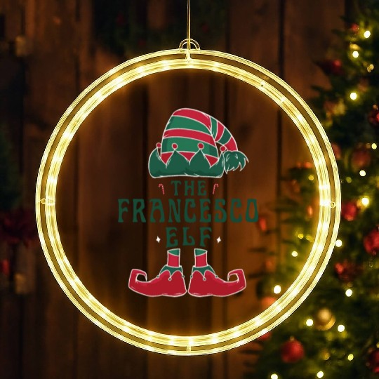 The Francesco Elf Pajama for Funny Christmas LED Christmas Window Lights