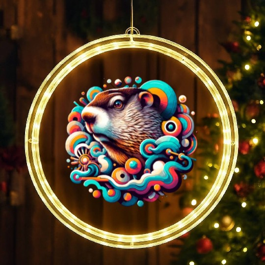 Groundhog Day 2024 Enthusiast February 2nd LED Christmas Window Lights