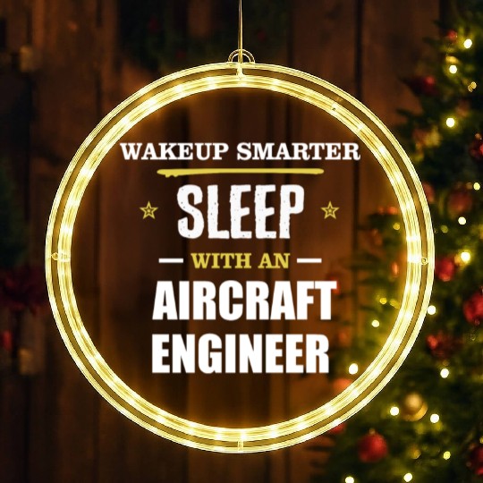 Wakeup Smarter Sleep WIth Aircraft Assembler Gift LED Christmas Window Lights