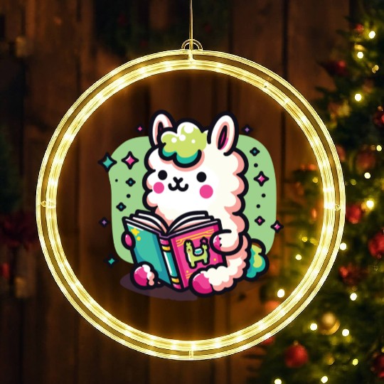 Little Cute Llama LED Christmas Window Lights