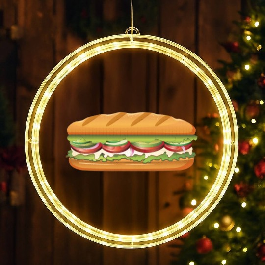 Subway Sandwich Design LED Christmas Window Lights