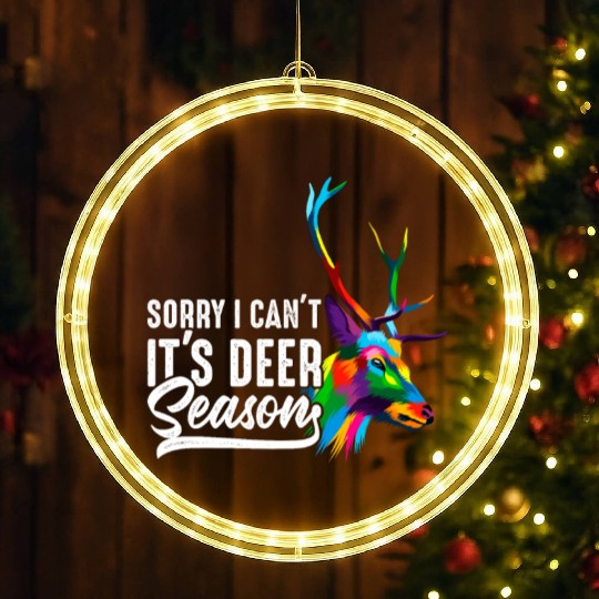 Sorry I Can't LED Christmas Window Lights