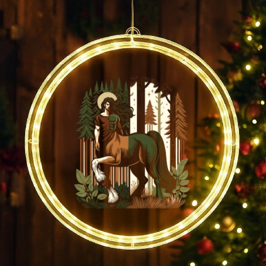 Centaur Mythical Creature Greek Mythology LED Christmas Window Lights