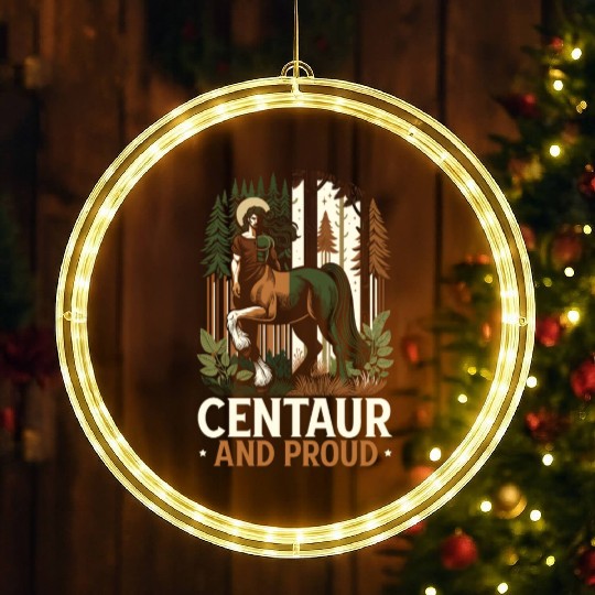 Centaur Mythical Creature Greek Mythology LED Christmas Window Lights