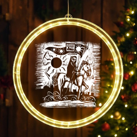 Tarot Death Card Blackcraft LED Christmas Window Lights