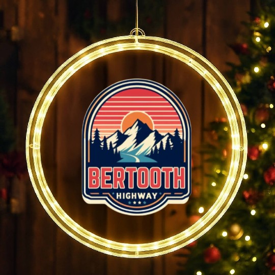 Beartooth Highway US 212 LED Christmas Window Lights