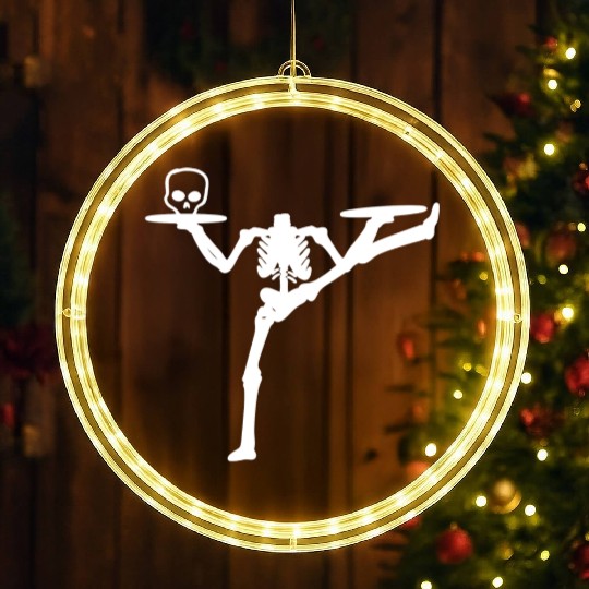 Dancing Skeleton Street Dancer Gift LED Christmas Window Lights