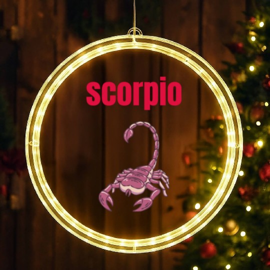 Scorpio Zodiac Sign, Astrology, Horoscope LED Christmas Window Lights