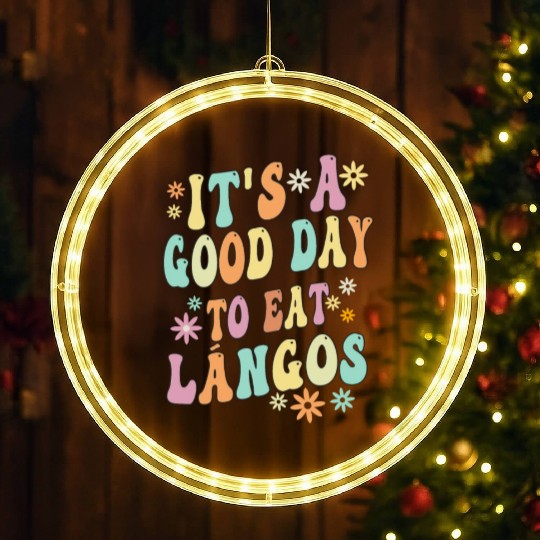Langos Hungarian Cuisine LED Christmas Window Lights