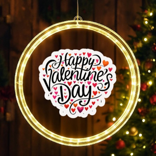 happy saint valentine s day LED Christmas Window Lights