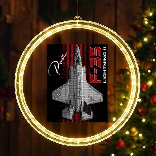 Lockheed Martin F-35 Lightning II LED Christmas Window Lights