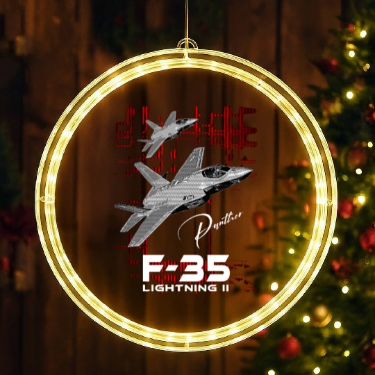 Lockheed Martin F-35 Lightning II LED Christmas Window Lights