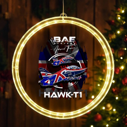 BAE Systems Hawk-T1 RAF advanced trainer aircraft LED Christmas Window Lights