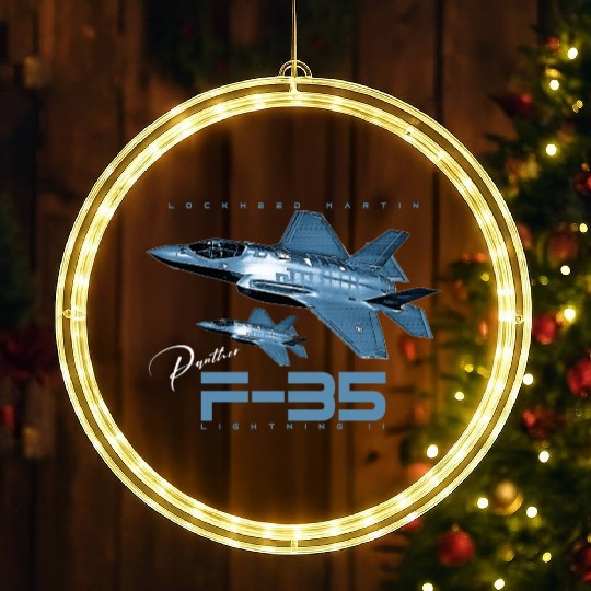 Lockheed Martin F-35 Lightning II LED Christmas Window Lights