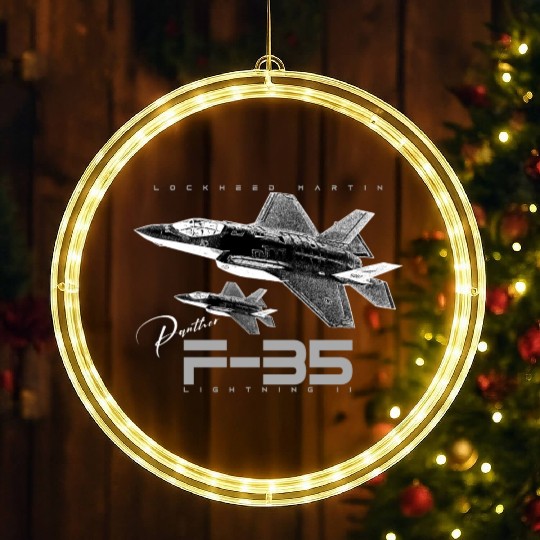 Lockheed Martin F-35 Lightning II LED Christmas Window Lights