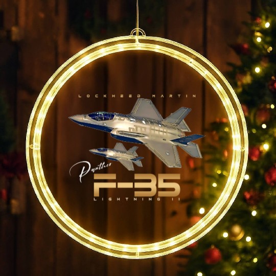 Lockheed Martin F-35 Lightning II LED Christmas Window Lights