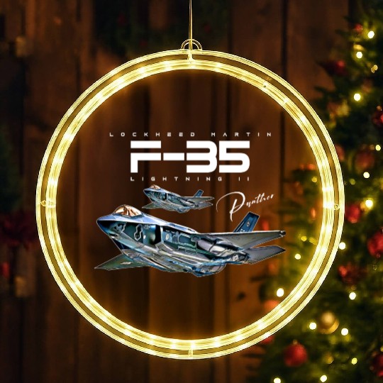 Lockheed Martin F-35 Lightning II LED Christmas Window Lights