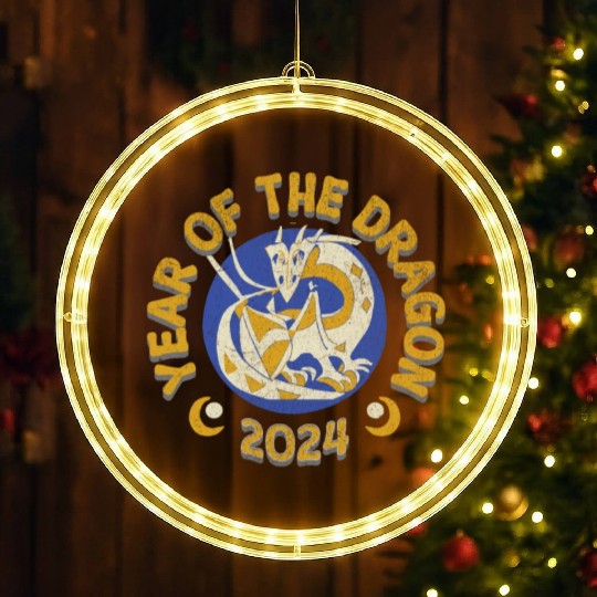 2024: Year of the Dragon LED Christmas Window Lights