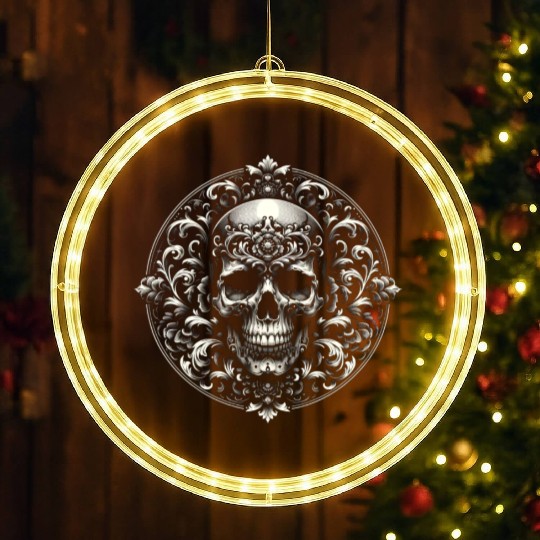 Baroque Elegance LED Christmas Window Lights