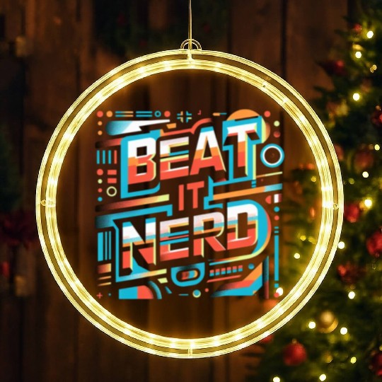 Beat it Nerd 11 LED Christmas Window Lights