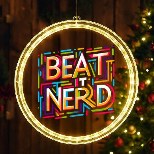 Beat it Nerd 14 LED Christmas Window Lights