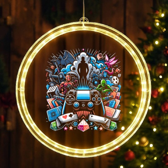 Gamer's Galaxy LED Christmas Window Lights