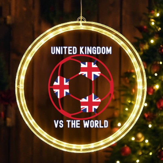 Football, UK vs The World LED Christmas Window Lights