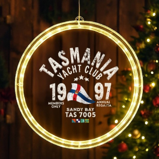 Tasmania Yacht Club Regatta Design LED Christmas Window Lights