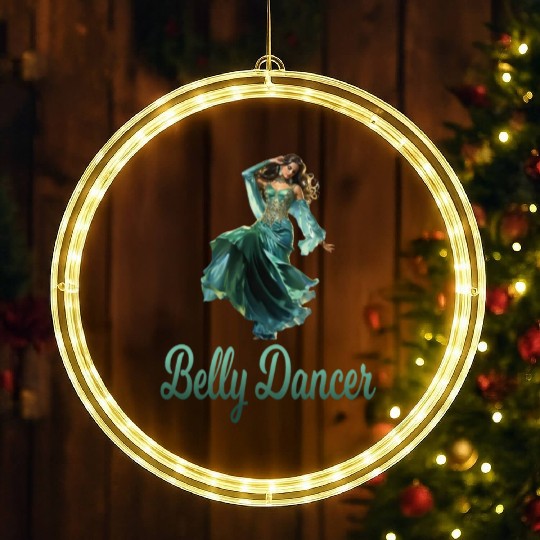 Belly Dancing Belly Dancer Belly Dance Classes LED Christmas Window Lights