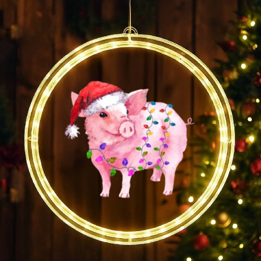 Pig Christmas Light LED Christmas Window Lights