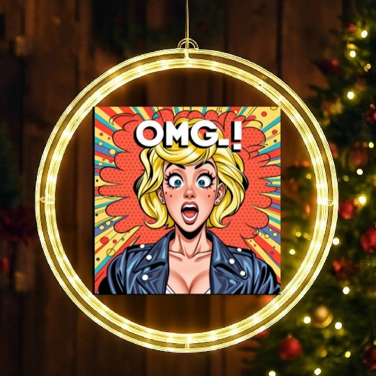 OMG Funny comics LED Christmas Window Lights