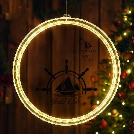 YACHT CLUB Design by Tavia Linen LED Christmas Window Lights