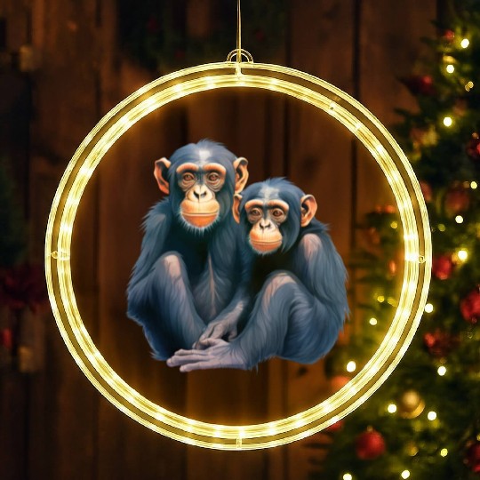 Cute Monkey for Kids for a Kid LED Christmas Window Lights
