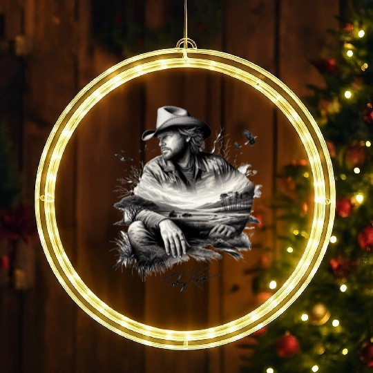 Toby Keith LED Christmas Window Lights