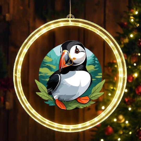 Puffin LED Christmas Window Lights