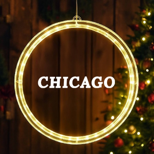 Chicago Lover LED Christmas Window Lights
