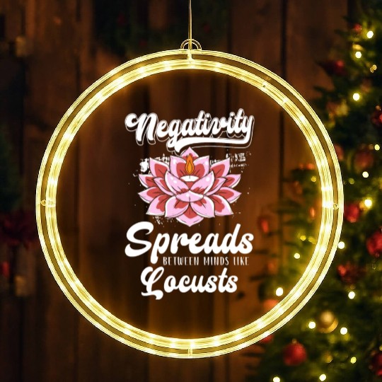 Meditation Buddhism Buddha Enlightenment LED Christmas Window Lights