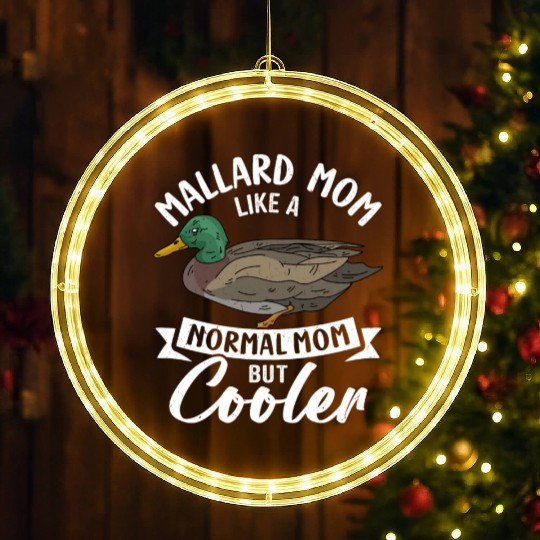 Mallard Duck LED Christmas Window Lights