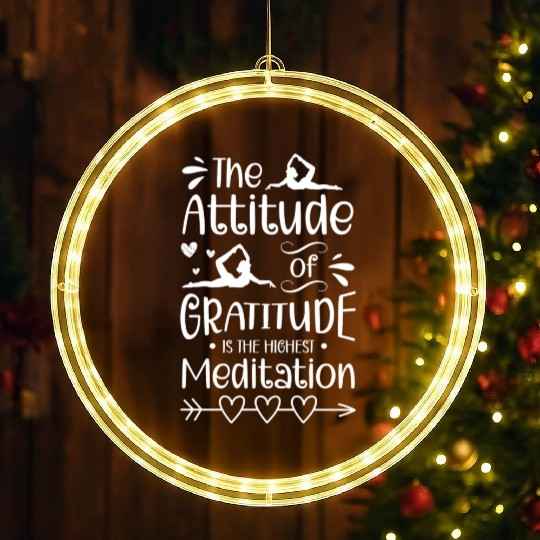 Meditation Om Buddha Spirit LED Christmas Window Lights