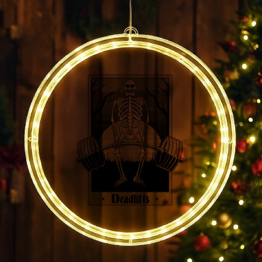 The Anatomy of Deadlifts LED Christmas Window Lights