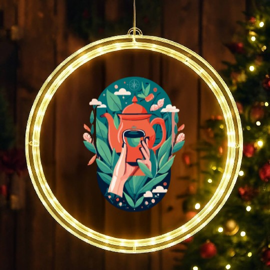 The Tea Tarot Card LED Christmas Window Lights