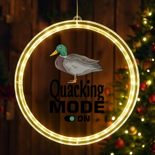 Mallard Duck LED Christmas Window Lights