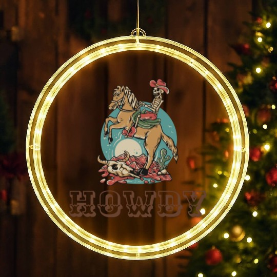 Howdy LED Christmas Window Lights