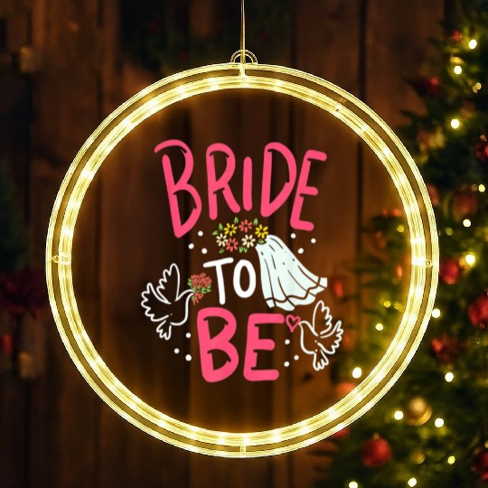 Bride To Be Engagement Marriage Bachelorette Party LED Christmas Window Lights
