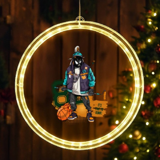 Bape Monkey It's time to Dunk LED Christmas Window Lights