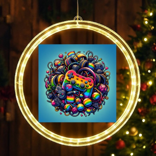 Controller Lovefest Gaymer LED Christmas Window Lights