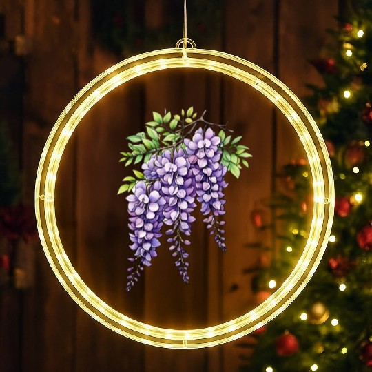 Lilac LED Christmas Window Lights