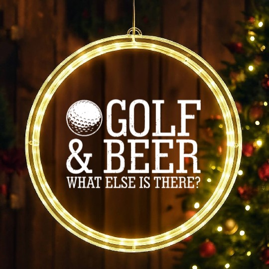 Golf Beer What Else Is There LED Christmas Window Lights